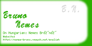 bruno nemes business card